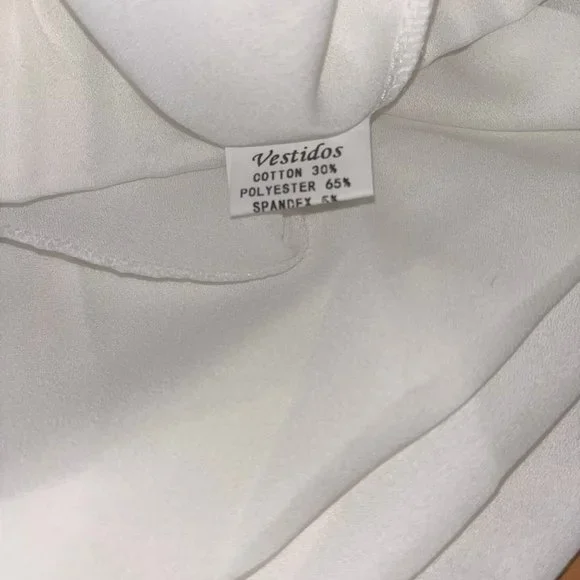 Women's Vestidos Size L White Butterfly Pants - Picture 4 of 11